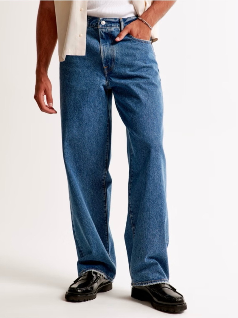 Abercrombie and Fitch Rigid Denim Ultra Baggy Jeans 29X32